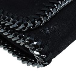 Stella McCartney Black Falabella Shaggy Deer Messenger Bag