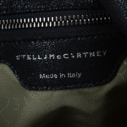 Stella McCartney Black Falabella Shaggy Deer Messenger Bag
