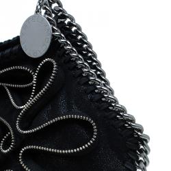 مملوكة مسبقًا Stella McCartney Black Faux Leather Small Falabella Zipper Tote
