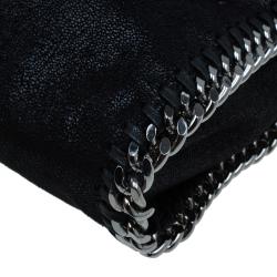 مملوكة مسبقًا Stella McCartney Black Faux Leather Small Falabella Zipper Tote