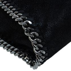 مملوكة مسبقًا Stella McCartney Black Faux Leather Small Falabella Zipper Tote