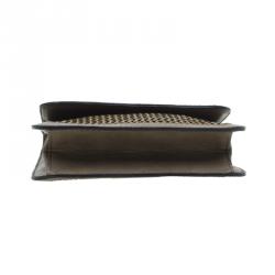 Pre Owned Stella McCartney Brown Woven Faux Leather Dawn Crossbody Bag