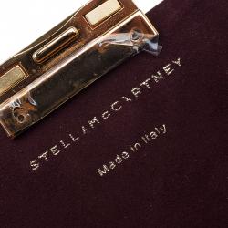 Stella McCartney Orange Alter Faux Python Beckett Clutch