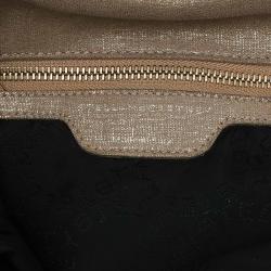 مملوكة مسبقًا Stella McCartney Gold Faux Suede Small Falabella Tote