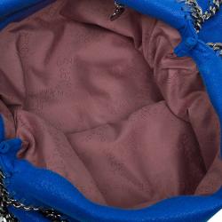 Pre Owned Stella McCartney Blue Faux Leather Small Falabella Tote
