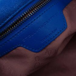 Pre Owned Stella McCartney Blue Faux Leather Small Falabella Tote