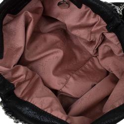 Pre Owned Stella McCartney Black Faux Leather Small Falabella Tote