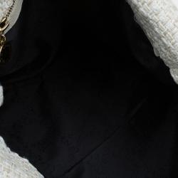 مملوكة مسبقًا Stella McCartney Beige Woven Glitter Fabric Small Falabella Tote