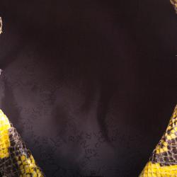 مملوكة مسبقًا Stella McCartney Yellow Faux Python Small Falabella Tote