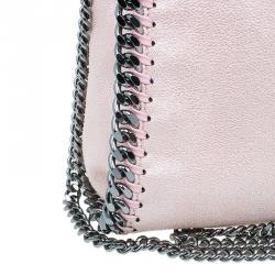 مملوكة مسبقًا Stella McCartney Metallic Pink Faux Leather Mini Falabella Tote Bag