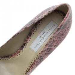 Pre Owned حذاء ستيلا مكارتني كورين جلد ثعبان نعل سميك مقاس 39