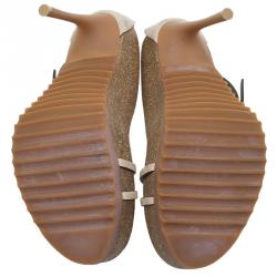 Pre Owned صندل ستيلا مكارتني نعل فينيل بيج بإبزيم مزدوج مقاس 38