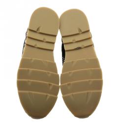 مملوكة مسبقًا Stella McCartney Leopard Print Canvas and Mesh Espadrille Sneakers Size 39