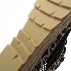 مملوكة مسبقًا Stella McCartney Leopard Print Canvas and Mesh Espadrille Sneakers Size 39