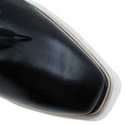 Pre Owned حذاء ستيلا مكارتني ديربي أليس  بنعل سميك جلد صناعي أسود مقاس 36.5