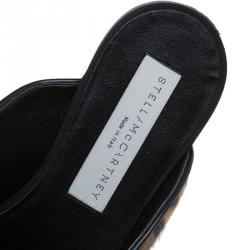 Pre Owned صندل ستيلا مكارتني فراء صناعية طبع فهد مقاس 35