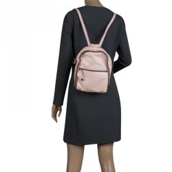 Pre Owned Stella McCartney Pink Faux Leather Falabella Backpack