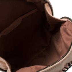 Pre Owned Stella McCartney Pink Faux Leather Falabella Backpack