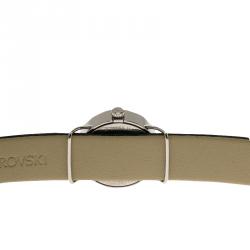 Pre Owned Swarovski White Stainless Steel Crystals Shourouk  Women's Wristwatch 21MM