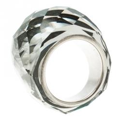 Swarovski Nirvana Crystal Silver Plated Ring