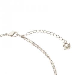 Pre Owned Swarovski Blue Crystal Turtle Pendant Layered Necklace