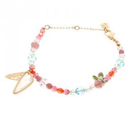 Swarovski Multicolor Crystal Gold Tone Bracelet