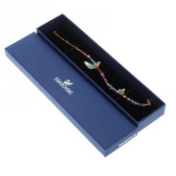 Swarovski Multicolor Crystal Gold Tone Bracelet