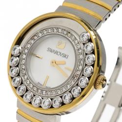 Pre Owned Swarovski White Stainless Steel Lovely Crystal Women's Wristwatch 35MM