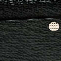 Pre Owned S.T. Dupont Black Leather Diamond Card Holder