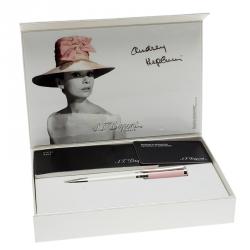S.T. Dupont Audrey Hepburn Limited Edition Liberté Pearly White & Pink Lacquer Ballpoint Pen