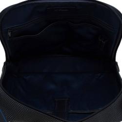 S.T. Dupont Black Textured Fabric Laptop Bag w/ Battery Pouch