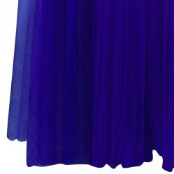 Tadashi Shoji Purple Gathered Gown S
