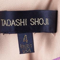 Tadashi Shoji Purple Gathered Gown S
