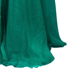 Tadashi Shoji Zardozi Embroidered Green Gathered Gown L