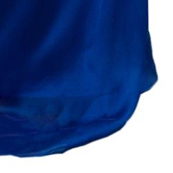 Tadashi Shoji One Shoulder Blue Gown L