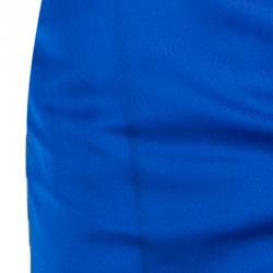 Tadashi Shoji One Shoulder Blue Gown L