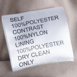 Pre Owned Tadashi Shoji Pleated Lace Grey Black Gown XXL