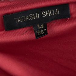 Tadashi Shoji Red Devore Gown XL