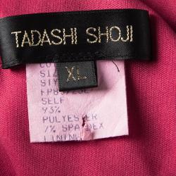 Tadashi Shoji Red One Shoulder Draped Gown XL
