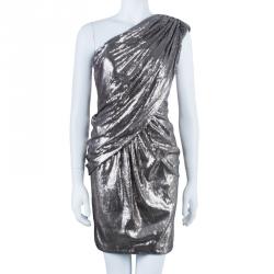 Pre Owned فستان تداشي شوجي بكتف واحد وترتر S