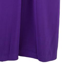 Pre Owned Tadashi Shoji Gathered Silk Dress L