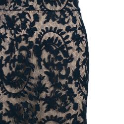 مملوكة مسبقًا فستان تداشي شوجي أسود وبيج M