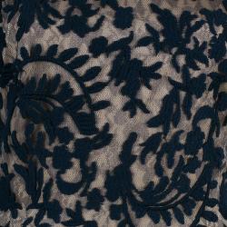 مملوكة مسبقًا فستان تداشي شوجي أسود وبيج M