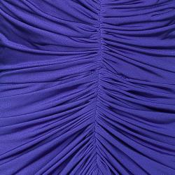 Tadashi Shoji Purple Gathered Gown S
