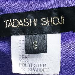 Tadashi Shoji Purple Gathered Gown S