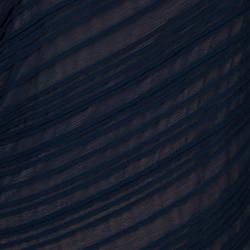 Pre Owned Tadashi Shoji Navy Blue One Shoulder Dress XL