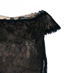 مملوكة مسبقًا Tadashi Shoji Mixed Lace Sheath Dress M