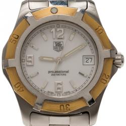 Tag Heuer White Stainless Steel Classic Women's Wristwatch 37MM