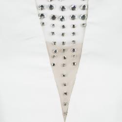 Temperley London Ivory Crystal Embellished Cap Sleeve Dress M