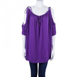 Pre Owned Temperley London Drawstring Cutout Detail Top M